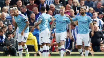 La celebración del primer gol
