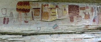 En Coahuila algunas pinturas rupestres