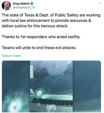 El gobernador de Texas, dijo que las autoridades trabajan para esclarecer los hechos (Foto: Especial)