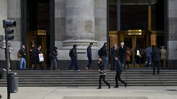 Las filas esta mañana en