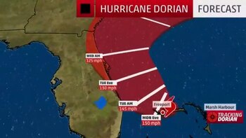 Dorian azotaría Florida con vientos
