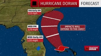 Dorian pasará “peligrosamente cerca de