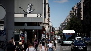 La obra de Banksy robada