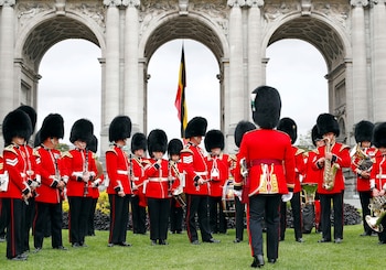 La banda galesa frente al