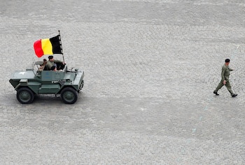 Un vehículo de reconocimiento británico