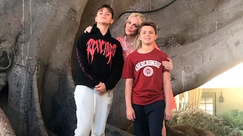 Britney Spears con sus hijos