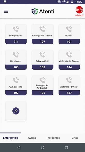 Pantalla de opciones de la