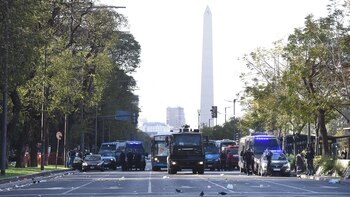 La Policía apostada en el