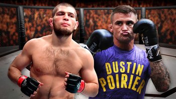 Khabib Nurmagomedov y Dustin Poirier