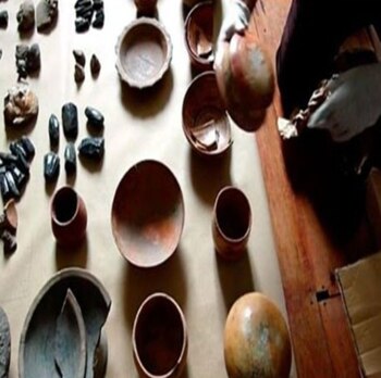Algunas de las piezas arqueológicas