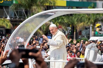 El papa Francisco en Mozambique
