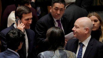 Jared Kushner y Jason Greenblatt