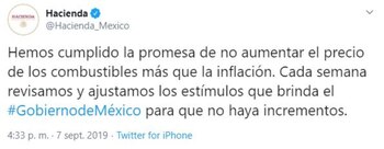 Hacienda aseguró que se mantiene