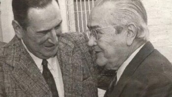 Juan Domingo Péron y Ricardo Balbín