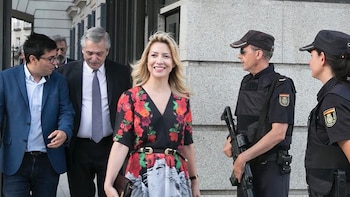 Fabiola Yáñez acompañó a Alberto Fernández en algunas de sus atividades (fabiolaoficialok)