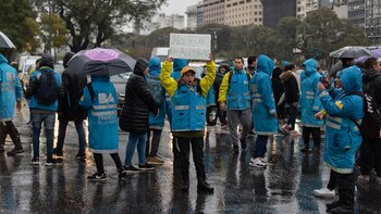 La protesta de los inspectores de tránsito en el centro porteño (Adrián Escandar)