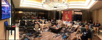 El equipo argentino siguió el partido de Estados Unidos y Brasil desde la concentración