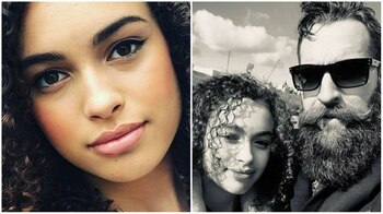 Mya-Lecia junto a su padre, quien aseguró que su hija no quería realmente suicidarse, y que se trató de una mala decisión en un momento de debilidad (Foto: Facebook)