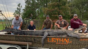 El reptil medía 4,6 metros de largo (Foto: Lethal Guide Service)