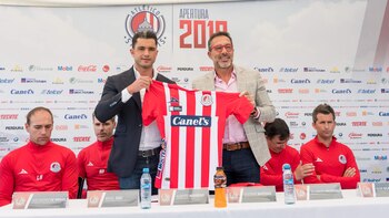 El uruguayo llegó a tierras mexicanas este domingo, directamente desde Costa Rica (Foto: Cortesía Atlético San Luis)