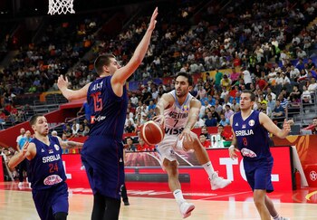 Facundo Campazzo desplegando su talento, figura indiscutida