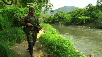 Un soldado venezolano en la