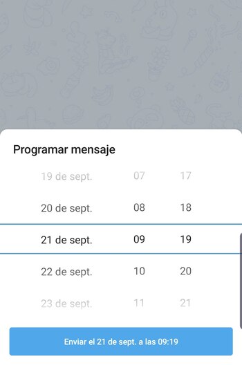 Una vez que se eligió