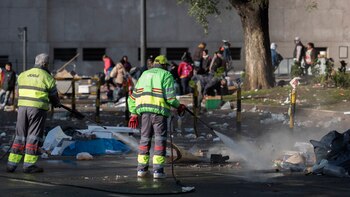 La protesta culminó esta mañana tras 40 horas