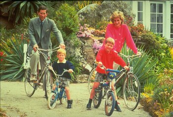 En 1989, con su familia