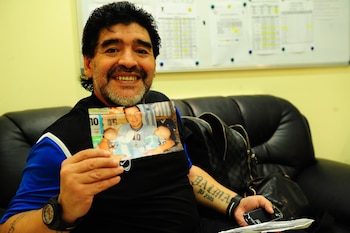 Maradona leyó una carta que