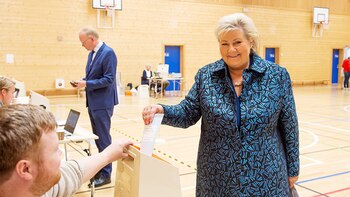 La primera ministra de Noruega