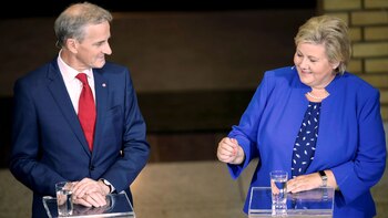 La primera ministra Erna Solberg