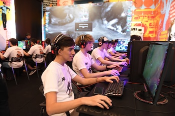 Juegos en red. El sector gamer del Centro Cultural Recoleta del Festival Clave 13/17 es uno de los más populares y más concurridos para jugar a los juegos más populares online