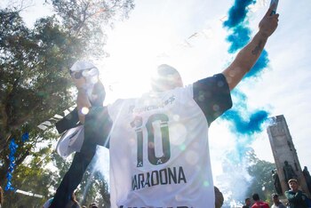 Los hinchas de Gimnasia en