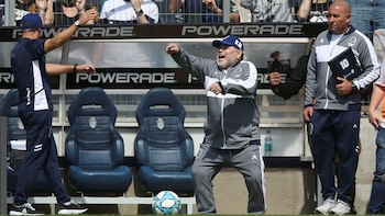 Maradona, de 58 años, volvió