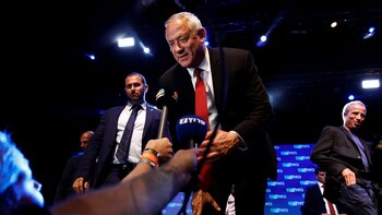 El candidato del partido Azul