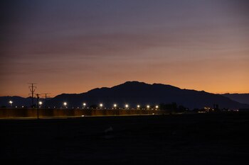 La frontera en Caléxico, California.