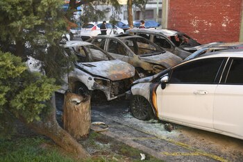 La playa de estacionamiento se