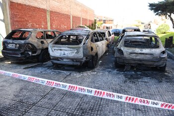 Seis autos en total sufrieron