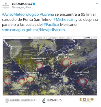 El ciclón avanzará varios días