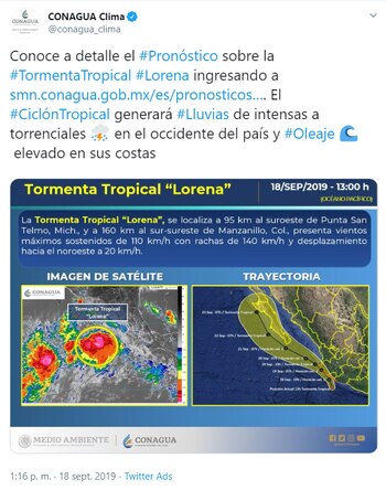 Se pronostican fuertes lluvias en