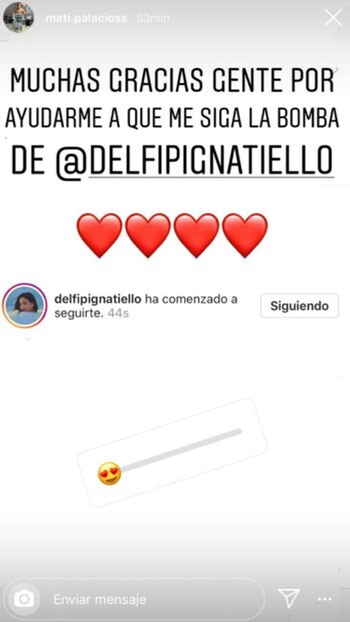 La historia en Instagram de