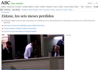 “Zidane, los seis meses perdidos”,