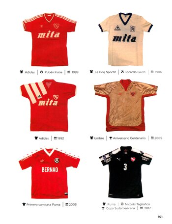 Camisetas titulares y alternativas de