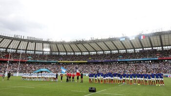 Una postal del Tokyo Stadium, sede del partido entre Argentina y Francia (REUTERS/Matthew Childs)