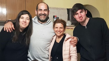 Lorena, Lolo y Analía con