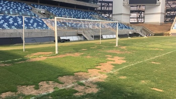 Así está el campo de