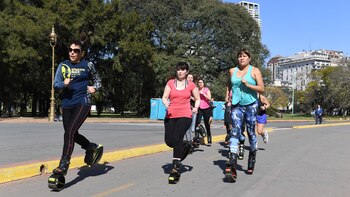 En el Rosedal de Palermo,
