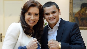 El ex boxeador apoyó a