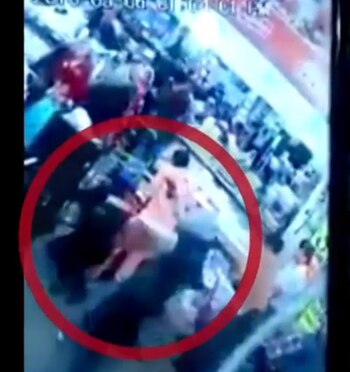 Momento en el que dispararon